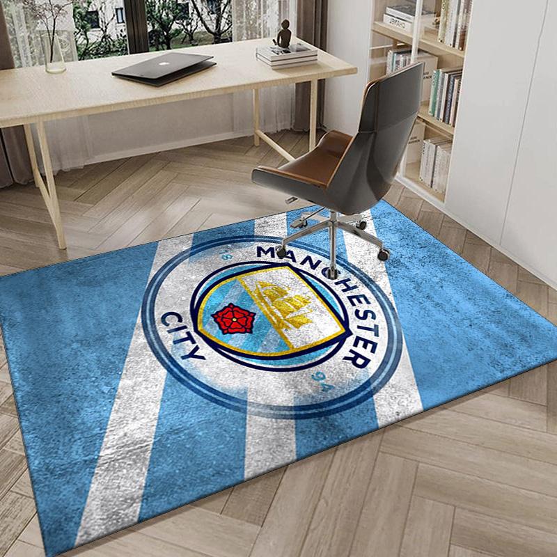 City Football Club Printed Area Rug for Office, Chair Rug, Decorative Carpet Floor Mat, Large Size Fan gifts Christmas gifts