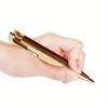Brass Ballpoint Pen | Small Writing Pens for Men Women | Journal Pens Brass Short Ballpoint Pens for Journaling Brass