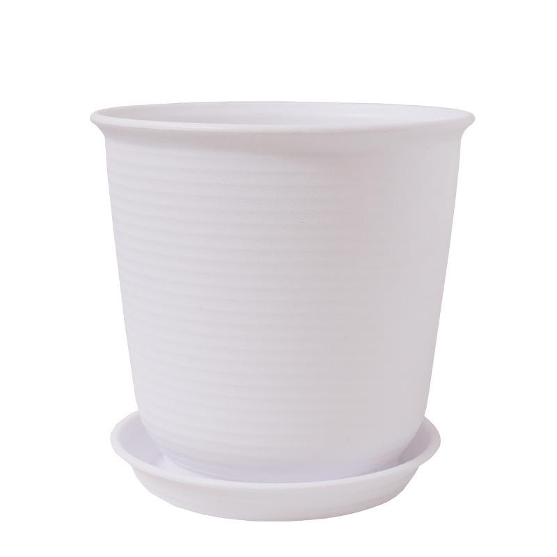 Large Nordic-Style Resin Flower Pot for Indoor/Outdoor Use: Imitation Ceramic Planter for Green Plants & Succulents