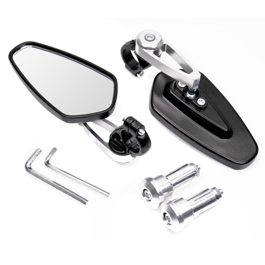 Universal 22MM Motorcycle Handlebar Rearview Mirror CNC Aluminum Alloy Material Personalized Decoration Modification