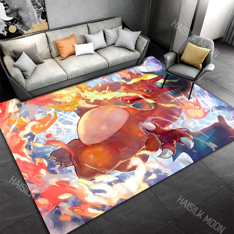 17Styles Monsters C-Charizard Carpet for Living Room Bedroom Kid's Room Game Room Home Decor Area Rug Non-slip Mat Potdemiel