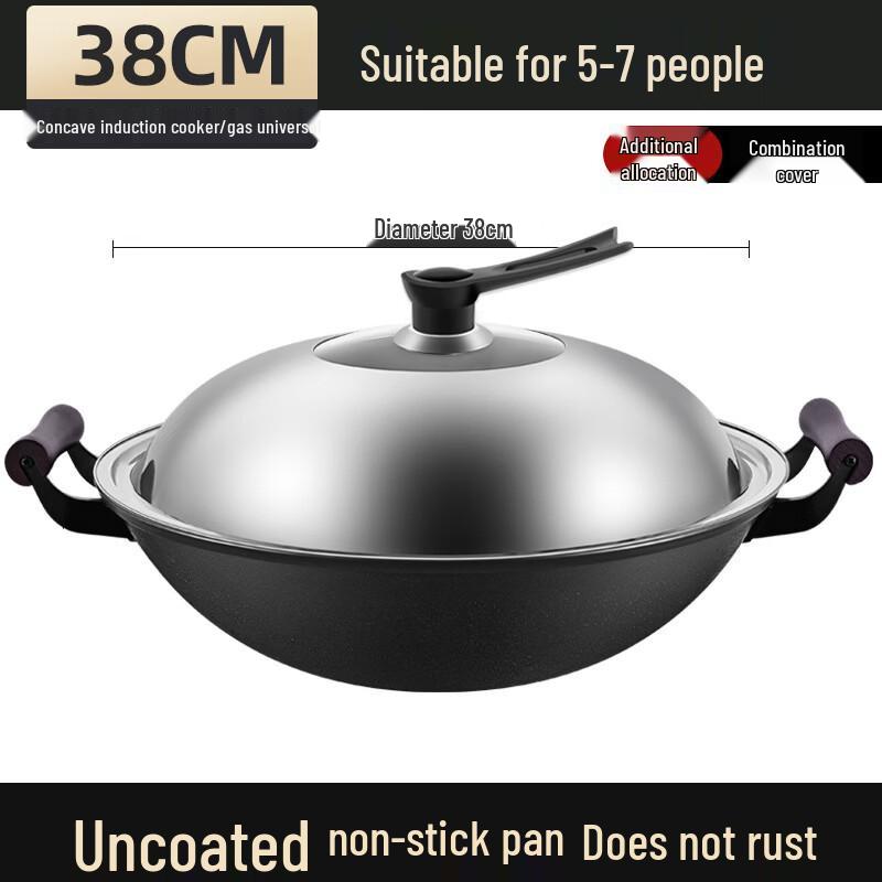 Traditional Round Bottom Iron Wok