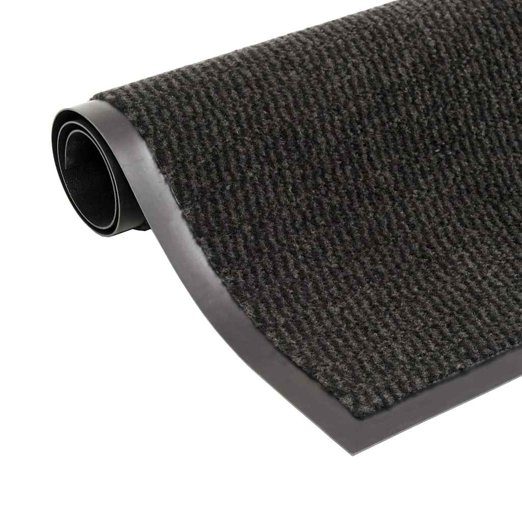 vidaXL Schmutzfangmatte Rechteckig Getuftet 80x120 cm Schwarz