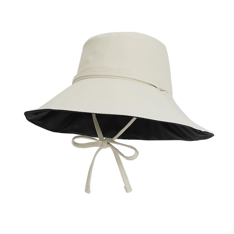 Summer Big brimmed Sunscreen Hat for Women Outdoor Travel Camping Sunscreen Hat Korean Edition Fisherman s Hat One Size бежевый