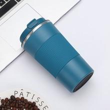Stainless Steel Coffee Cup Double Layer Vacuum Insulation Cup Office Mug Outdoor Portable Car Water Cups Fashion Mug
