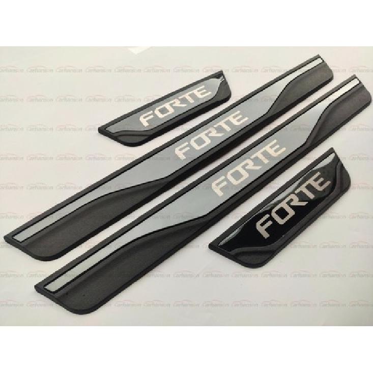 For Kia Forte Accessories Car Protector Door Sill Scuff Plate Sticker  Trim 24