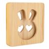 3D Wooden Night Light Rabbit Shape LED Beads Energy Saving Hollow Decorative Desk Light for Bedroom