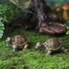 Micro Landscape Turtle Figurines Waterproof Resin Miniature Ornaments Realistic Turtle Statue for Fish Tanks Potted Plants Moss Gardens