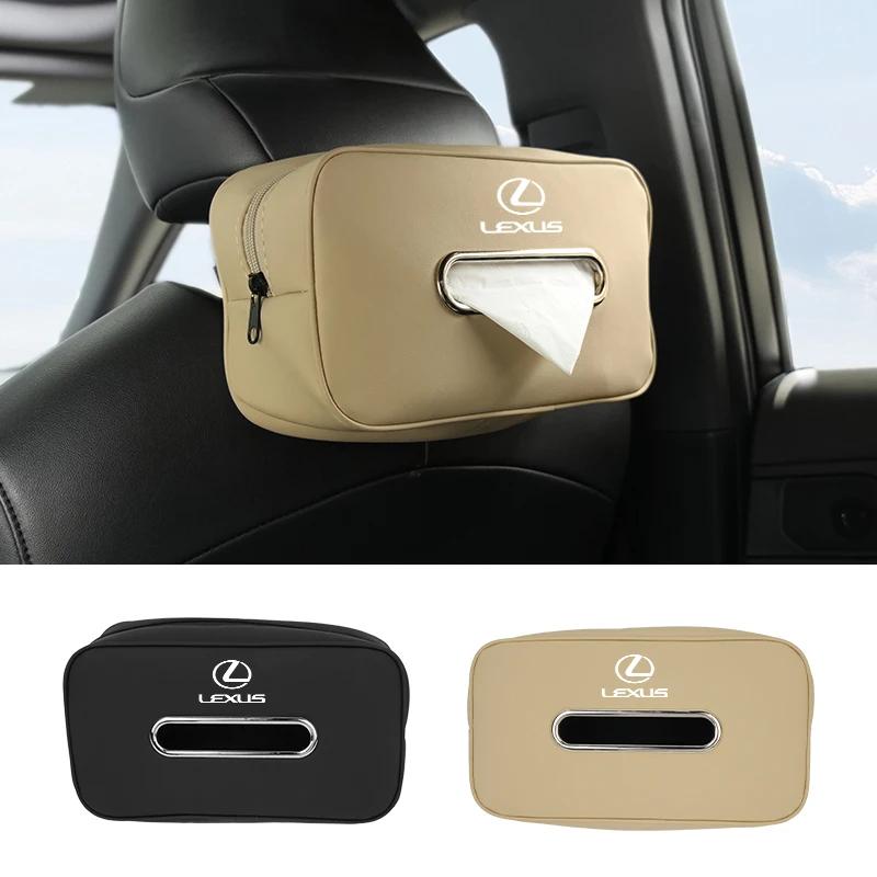 THQP1 Car Seatback Tissue Box Armrest Paper Napkin Storage Bag Accessories  For Lexus UX250h RX450h CT200h RX400h NX300h RX350 RX300 G