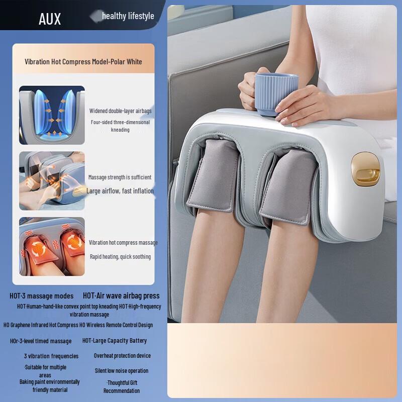 AUX Multifunctional Knee & Leg Massager with Heat Graphene Heat, Multi-mode Massage