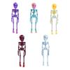 Skull Fridge Magnets with Movable Joints Halloween Poseable Skeleton Fridge Magnet Quirky Gothic Refrigerator Stickers for Kitchen Office