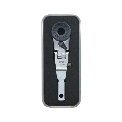 711L Testa Flessibile con Estremità Piatta Chiave a Cricchetto EDC Adattatore per Punta Piatta Accessorio Driver Compatibile - Multi-Tool