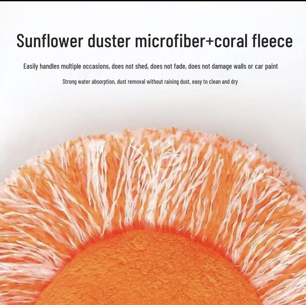 Sunflower Multifunctional Duster Mop for Wall, House, and Car Cleaning