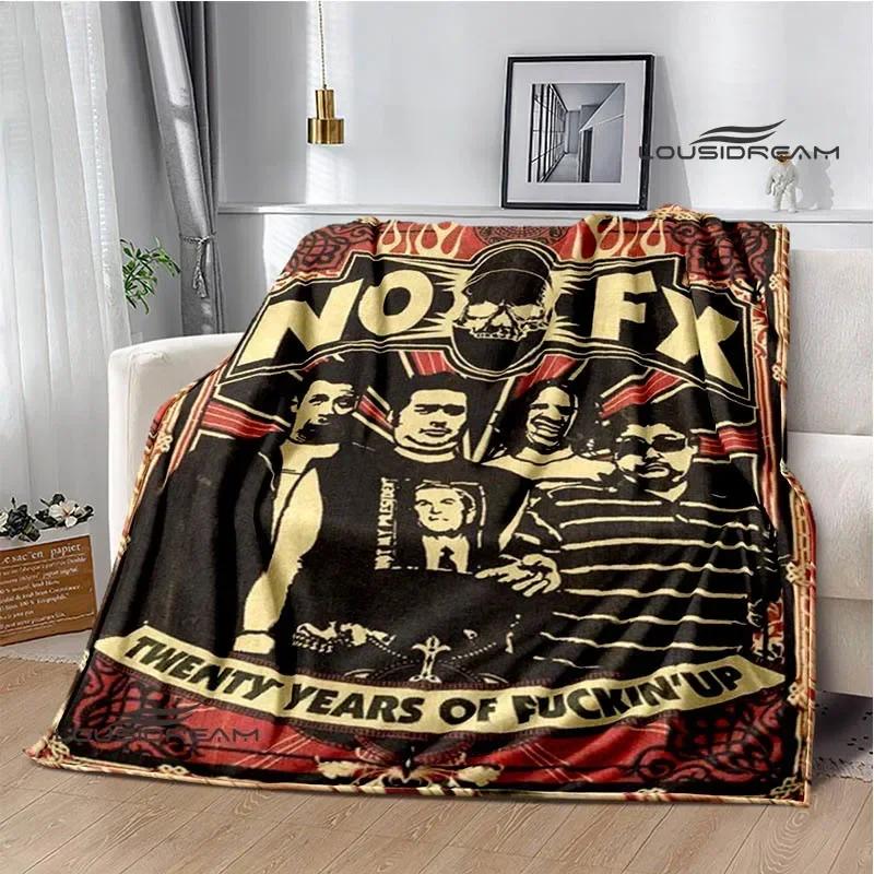 Punk band N-NOFX Retro printed blankets children's warm blanket soft and comfortable blanket home travel blanket birthday gift