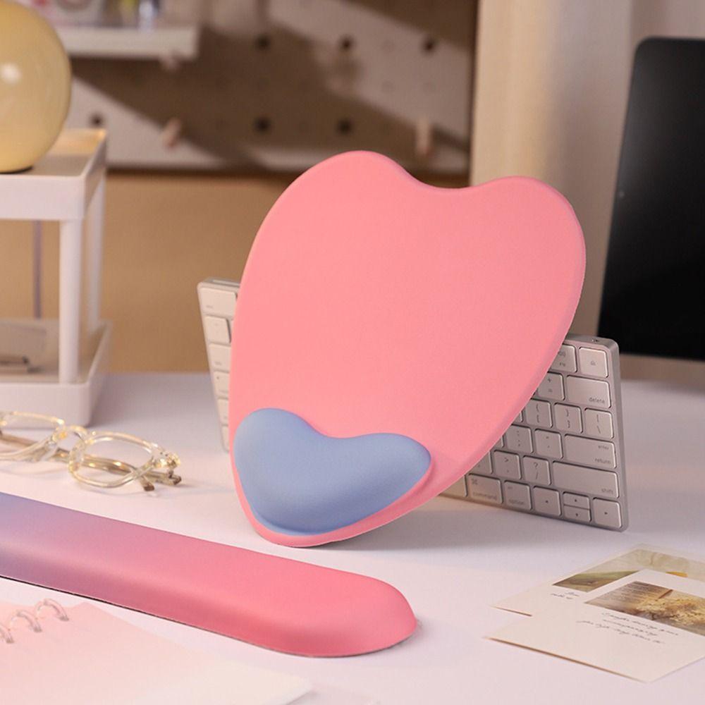 Desktop Mousepad Non Slip Silicone Wrist Rest Mouse Pad Ergonomic Keyboard Mat Hand Support