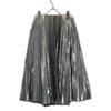 BALENCIAGA 601169 19 Silver Pleated Long Skirt skirt 34 SilverUsed