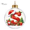Winter Holiday Party Supplies 26?Letter Acrylic Christmas Ball Ornament, 3D Crystal Style Alphabet Decorative Ornaments for Fireplace Hanging