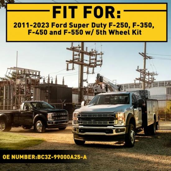 Fit 2011- Ford Super Duty 5Th Wheel Puck Cover Plug Hitch Trim Ring Kit 5PCS