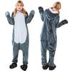 Moerstar Shark Kigurumi Pajamas for Adults, Loungewear, Animal Cosplay Costume, Unisex, Soft, Cute, Character, Halloween, Party Costume (Size M)