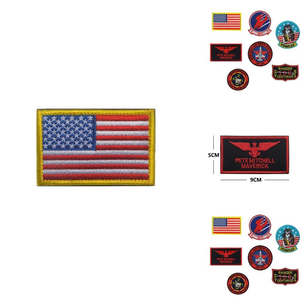 Top Quality Top Gun Navy Fighter Squadron Patches For Jackets Vests And More