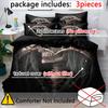 3-Piece Simple Modern Skull Animal Pattern Digital Printed Down Duvet Cover Set,Bedding Set(1 Down Duvet Cover+2 Pillowcases)