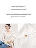 Luxurious Retro Chinese Satin Embroidery Round Neck Shirt - Early Spring Fashion