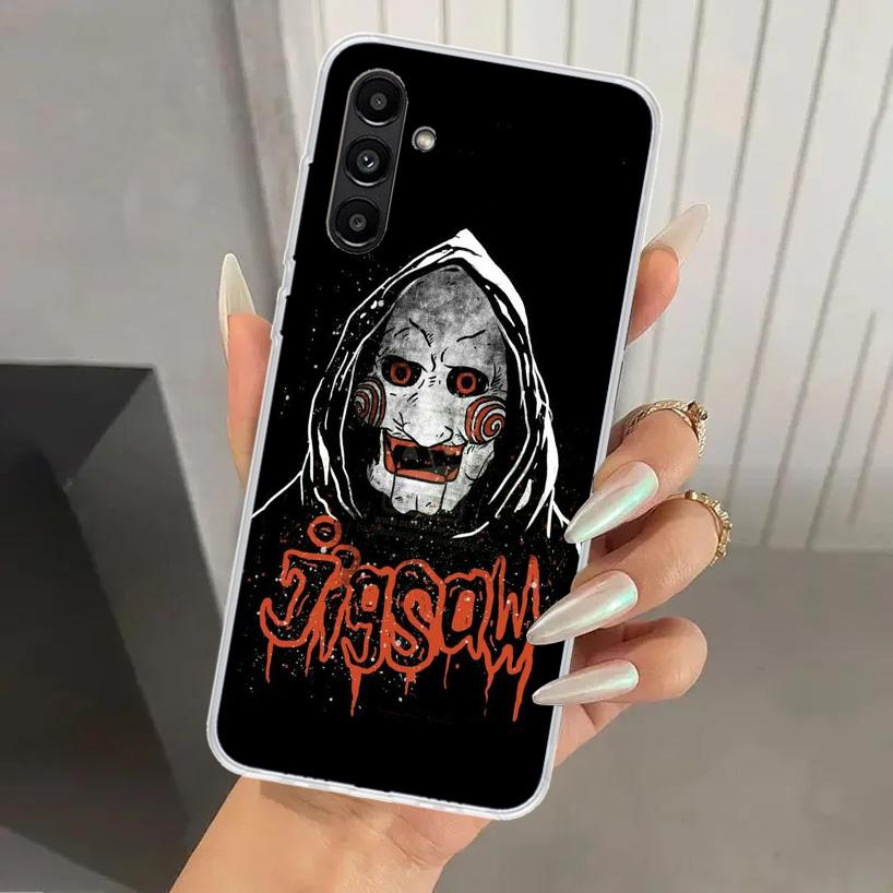 The Jigsaw Killer Horror Phone Case for Samsung Galaxy A17 A16 A37 A26 A36 A57 A56 A15 A25 A35 A55 A14 A24 A34 A54 A13 A23 A33 A