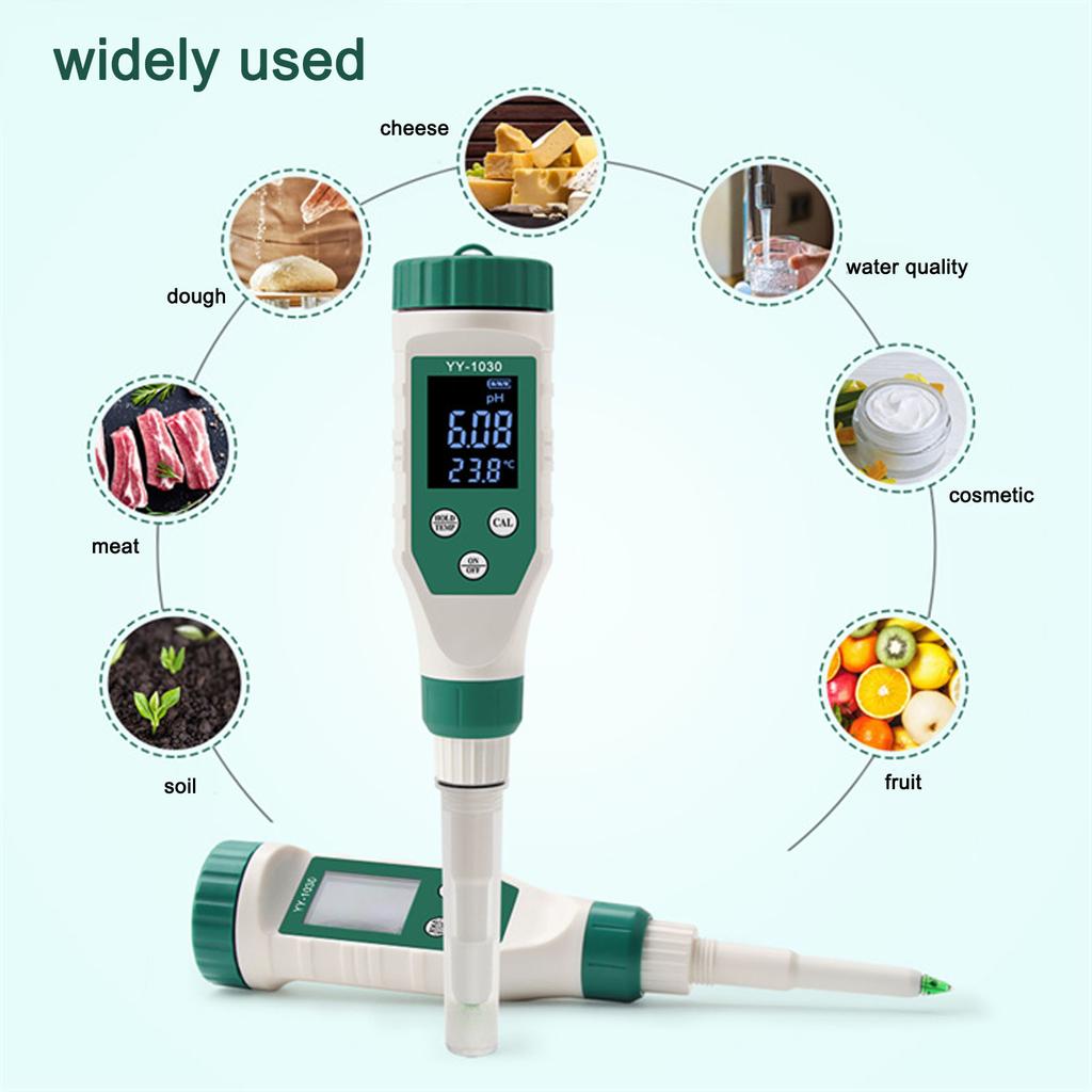 Bluetooth PH Meter Data Synchronization IP67 Waterproof Efficient Digital PH Meter for Baby Food Supplement for Cosmetics