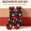 New Christmas Socks with Middle Tube Printing for Holiday Gifts