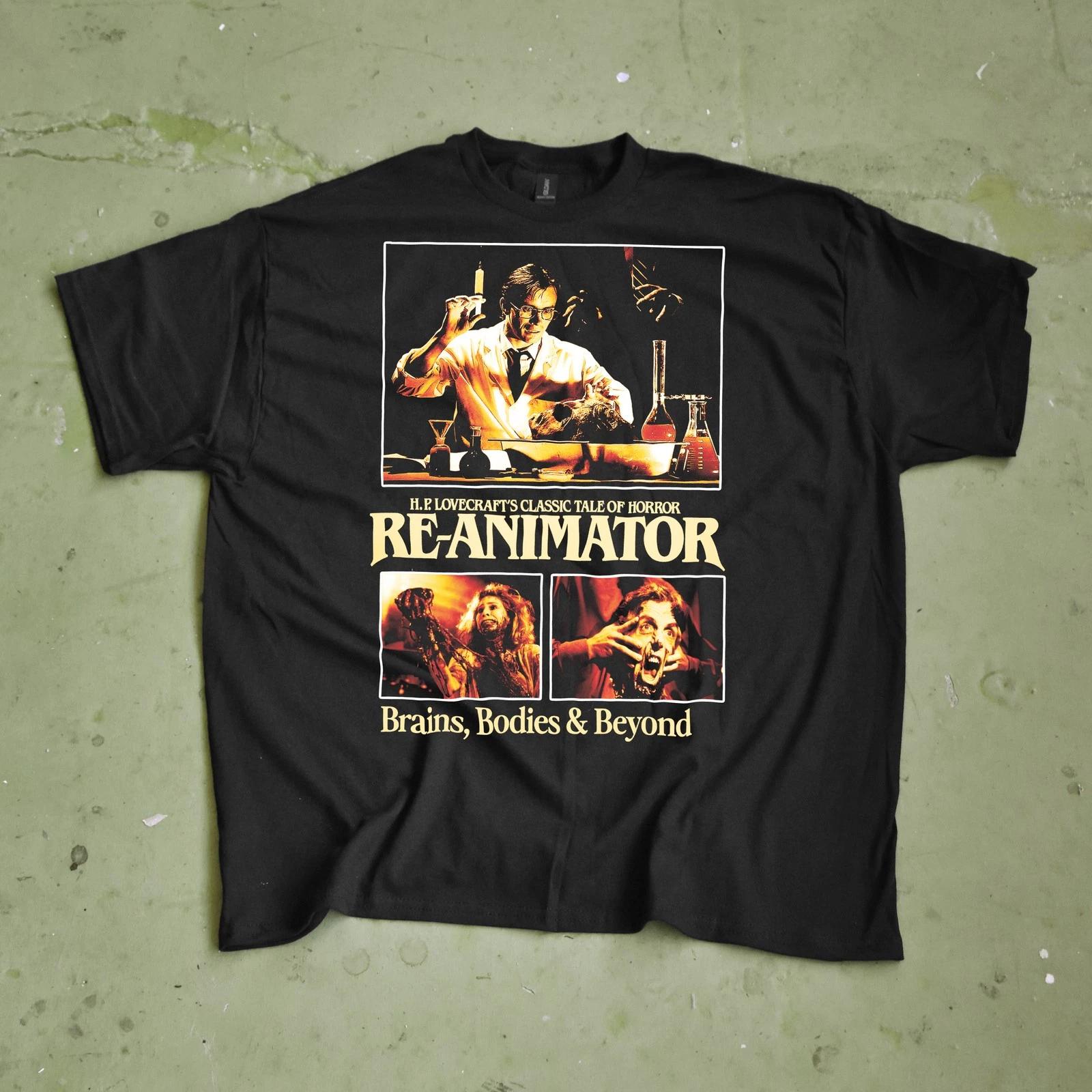 Re Animator T Shirt, H P Lovecraft Tee - Cult Horror Comedy Movie Retro Top 2XL