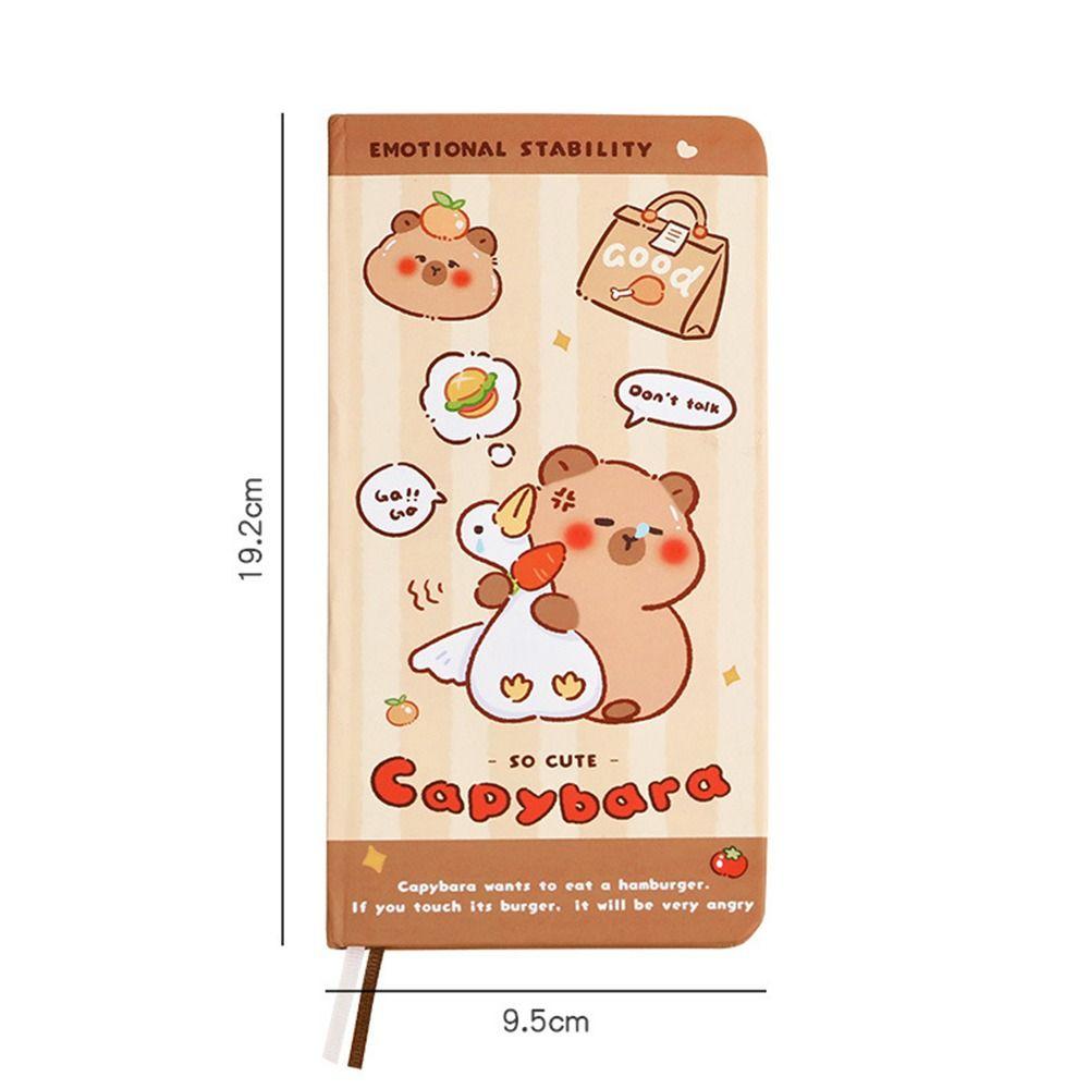 INS Capybara Hand Ledger Notebook Mini Memo Notes Portable Capybara Notepad  School