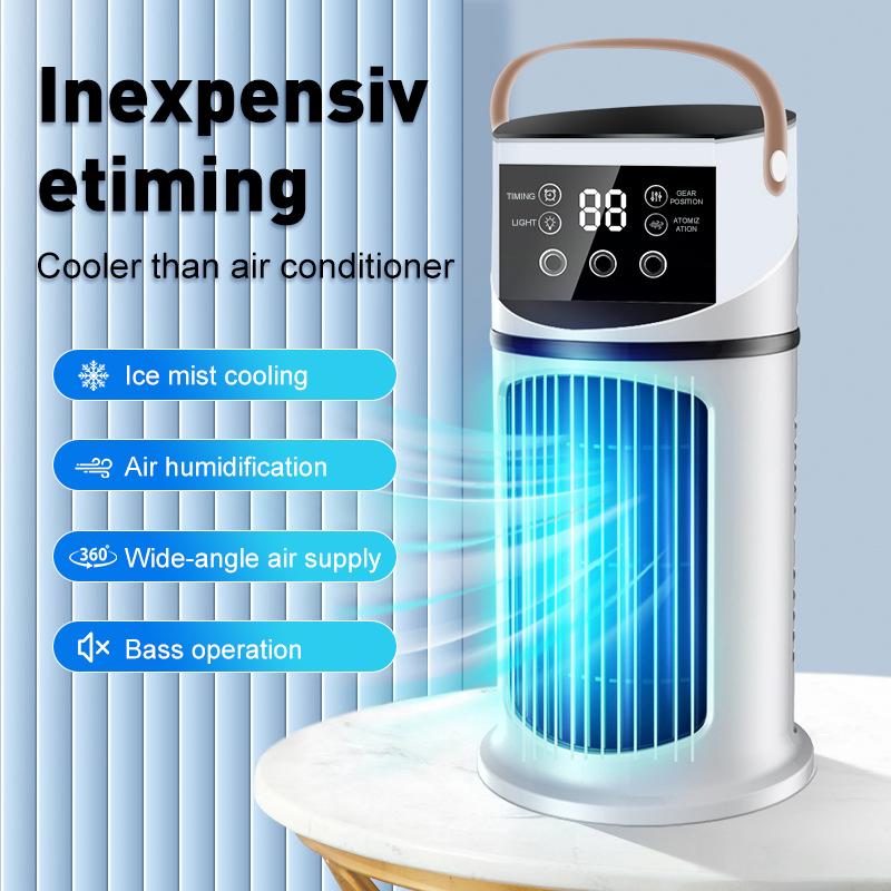 Portable spray Desktop Air Cooler USB Mini Air Conditioner Multifunctional Timed Air Cooling Fan Home Office Air Cooler
