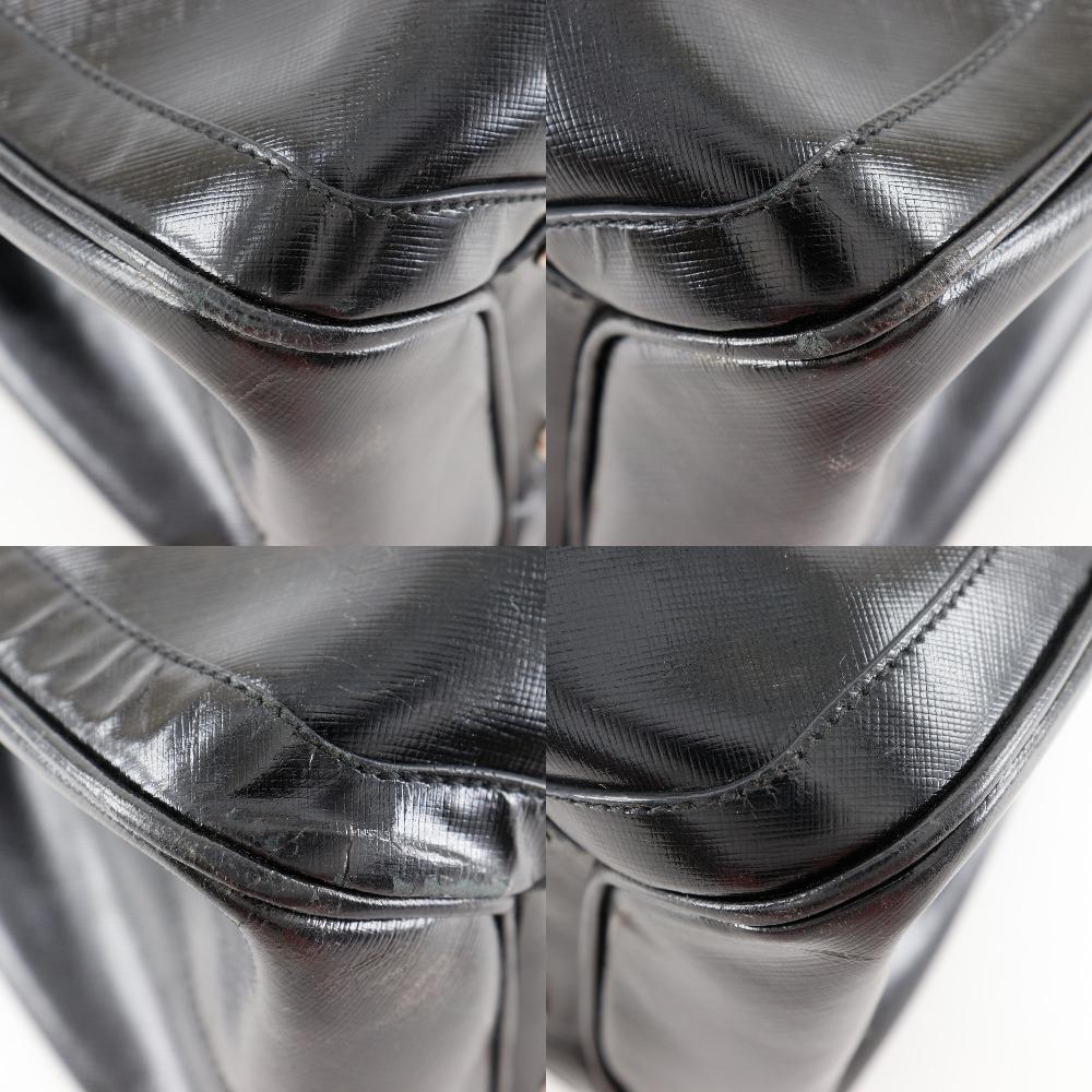 Salvatore Ferragamo Gancini Tote Bag DY-21 7814 black Calfskin Women Used