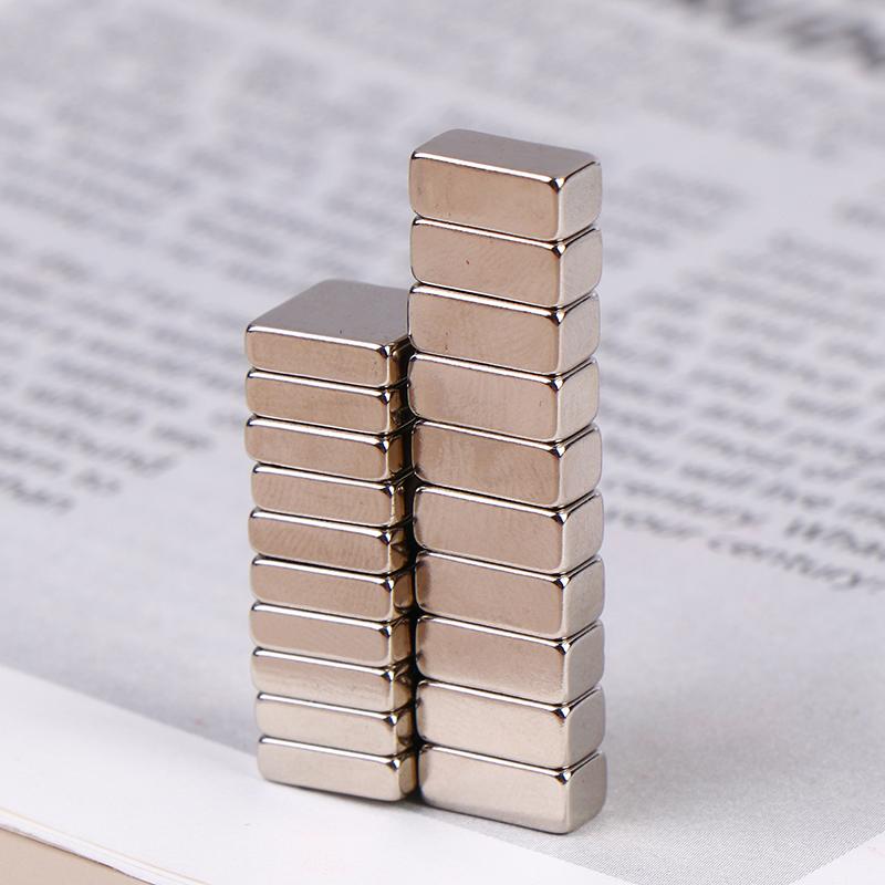 10 Stück Magnete in verschiedenen Größen Starker Neodym-Magnet N35 Ndfeb Permanentmagnetische Imanes Block Leistungsstarke Magnete Kühlschrank