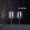 Vintage Enamel Color Red Wine Glass Crystal Glass Goblet DECANTER SET Wineglass Champagne Wine Glasses Whiskey Cup Cups Drinking
