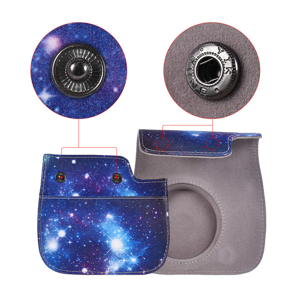 PU Protective Instant Camera Case Bag Pouch Protector with Strap for Fujifilm Instax Mini 8+ 8s 8 9