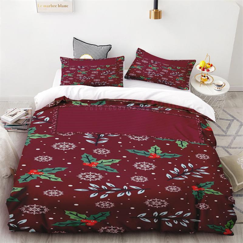Premium Duvet Cover Christmas Fireworks Candy Bedroom Living Room Room Decoration Single Double Bed Queen King Size