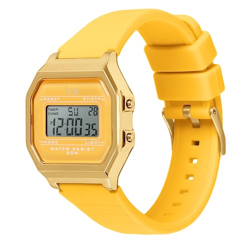 Authorized Distributor [Ice Watch] Ice Watch Digital Women's Watch 022053 ICE Digit Retro Light Pineapple Small