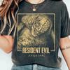 Resident Evil Regenerador Graphic Unisex Acid Wash Shirt Summer Cotton Men Fashion Y2k Short Sleeve Tshirt Fan Gift