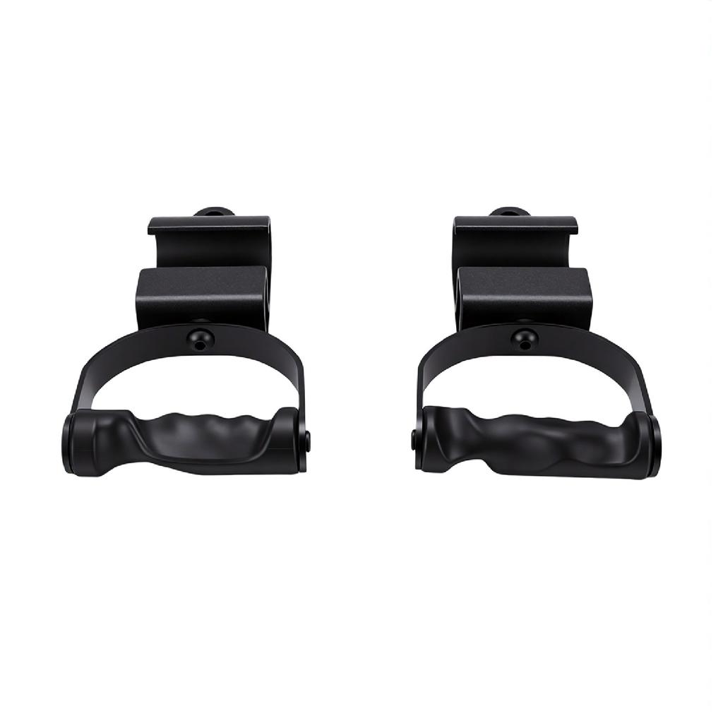 2 ks Rotační hrazdové úchopy ABS Ergonomické úchopy pro osu pro posilování Černá