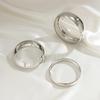 3Pcs/set Punk Geometric Rings Bracelet Metal Wedding Jewelry Vintage Big Bangles  Ladies Party