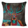 New Pillow Linen Wild Nature Animal Car Lumbar Pillow Pillow Case Office Lumbar Pillow Home Pillow