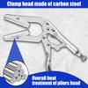 Pinch Off Locking Pliers 10 inch Carbon Steel Radiator Hose Clamp Locking Pliers Portable Heater Hoses Pliers 2-1/4inch Opening