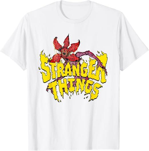 Stranger Things Flames Demogorgon T-Shirt 160