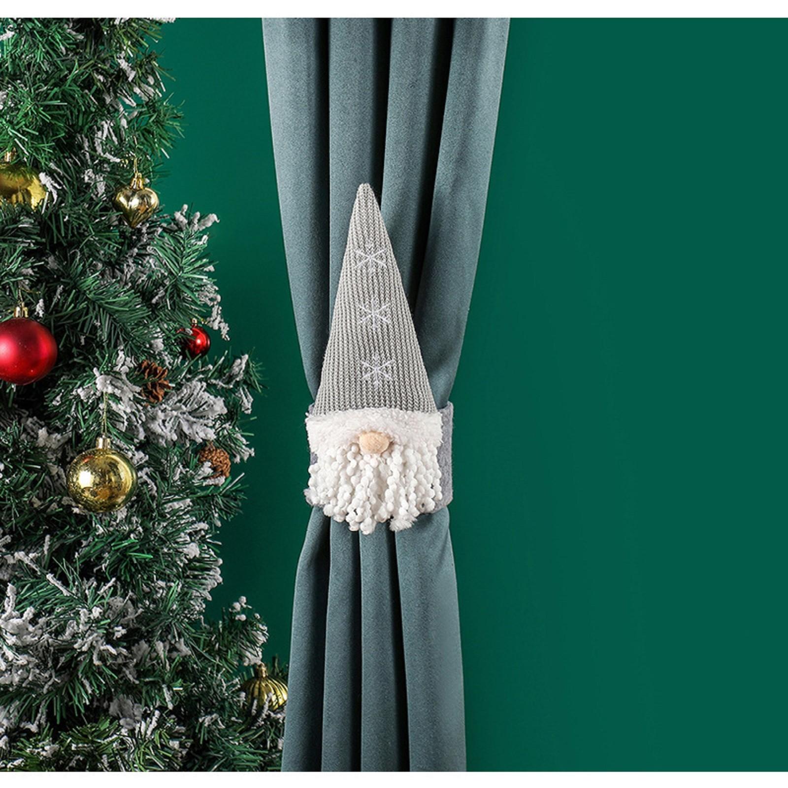 

Подхваты для штор - Подхваты для штор в виде снежного безликого гнома для рождественских украшений на осень-зиму, современные подхваты для штор One Size