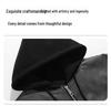 Men's Retro Faux Leather Two-Piece Bomber Jacket - Autumn/Winter Trendy Loose Fit Outerwear