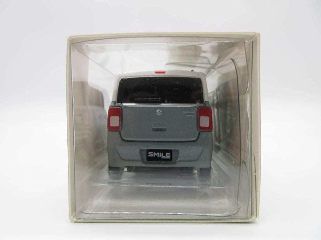 Suzuki New Wagon R Smile Dealer Exclusive Pullback Car Miniature Car Color Sample Off Blue Metallic White 2-Tone