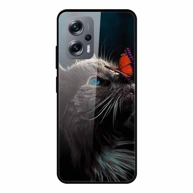 For Poco X4 GT Case Shockproof Tempered Glass Hard Back Cover For Xiaomi Poco X4 GT 5G Soft Bumper Coque PocoX4 GT X4GT Case