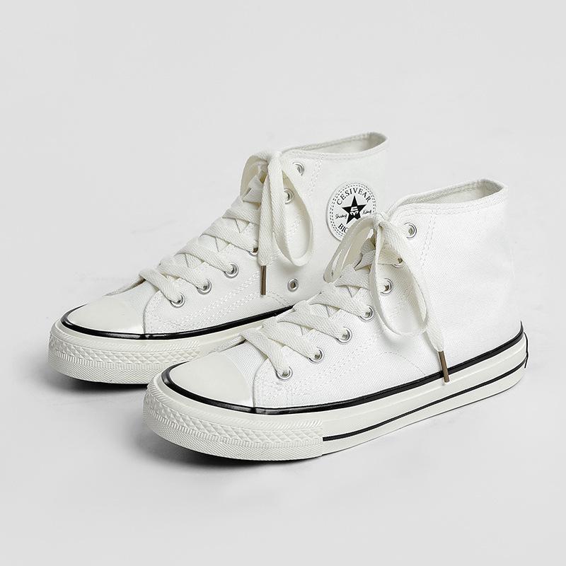 1970s Retro Canvas High-Top Shoes - Unisex, Versatile, Classic for Women and Men Spring 2025