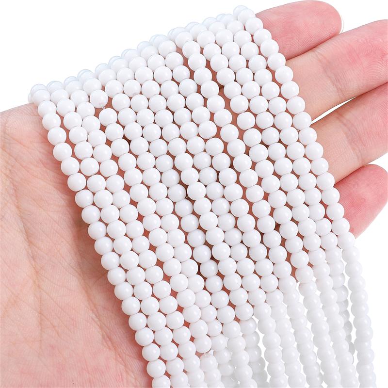 95ks křišťálových skleněných korálků Pevné volné vymezovací korálky pro vlastní výrobu náhrdelníků a šperků